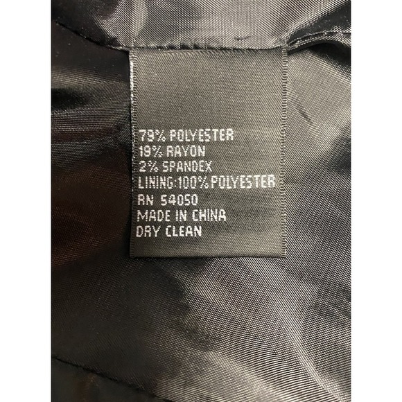 Kasper Black White Houndstooth 2 Button Career Work Casual Blazer Jacket Size 10 - Picture 5 of 5